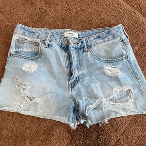 Forever 21 Light Blue Denim Shorts